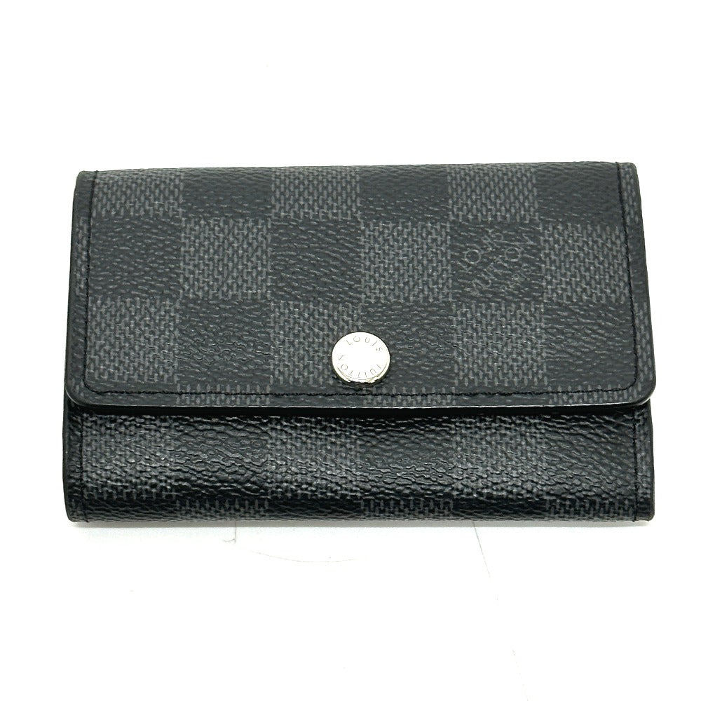 LOUIS VUITTON Key case Key holder  N62662 Damier Grafitto Canvas black Multicles6 mens