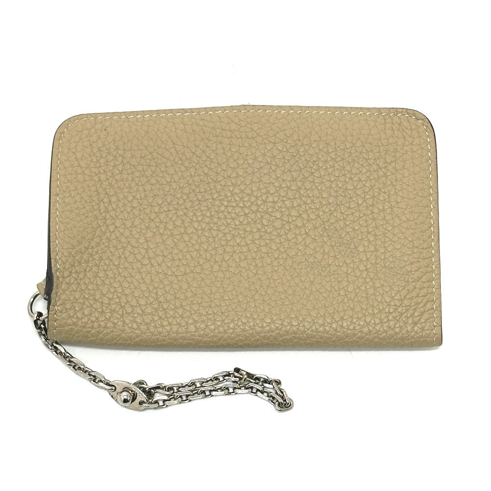 HERMES Coin case Taurillon Clemence beige Dogon Women