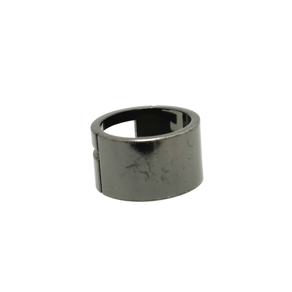 GUCCI Ring metal Black Silver Branded Ring Women 14