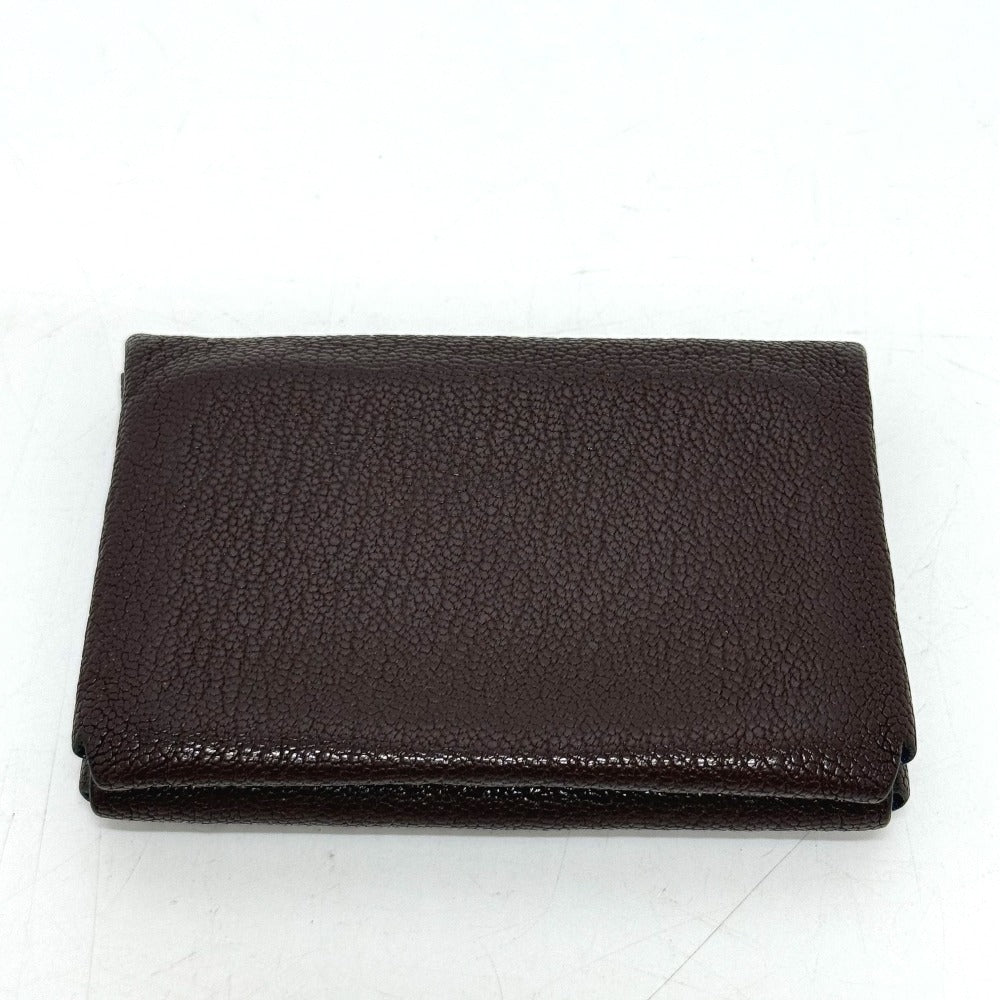 HERMES Folded wallet Shave Luco Romandel Brown Slim Calvi Duo Women