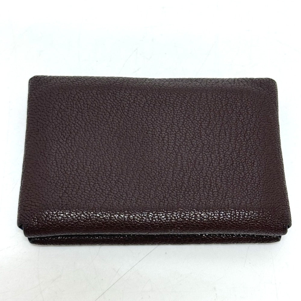 HERMES Folded wallet Shave Luco Romandel Brown Slim Calvi Duo Women