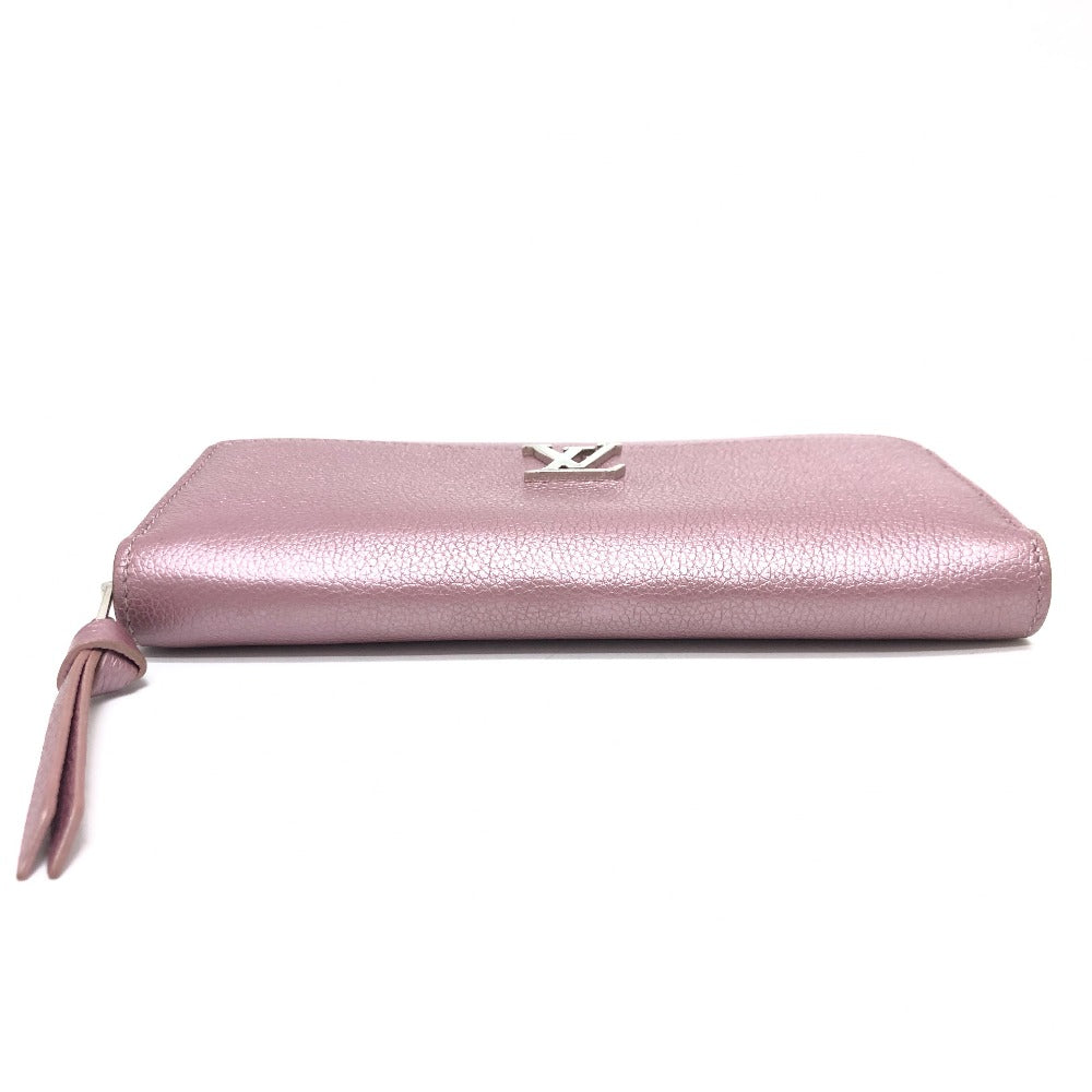 LOUIS VUITTON Long Wallet Purse M69812 leather pink Zippy Rock Me Women