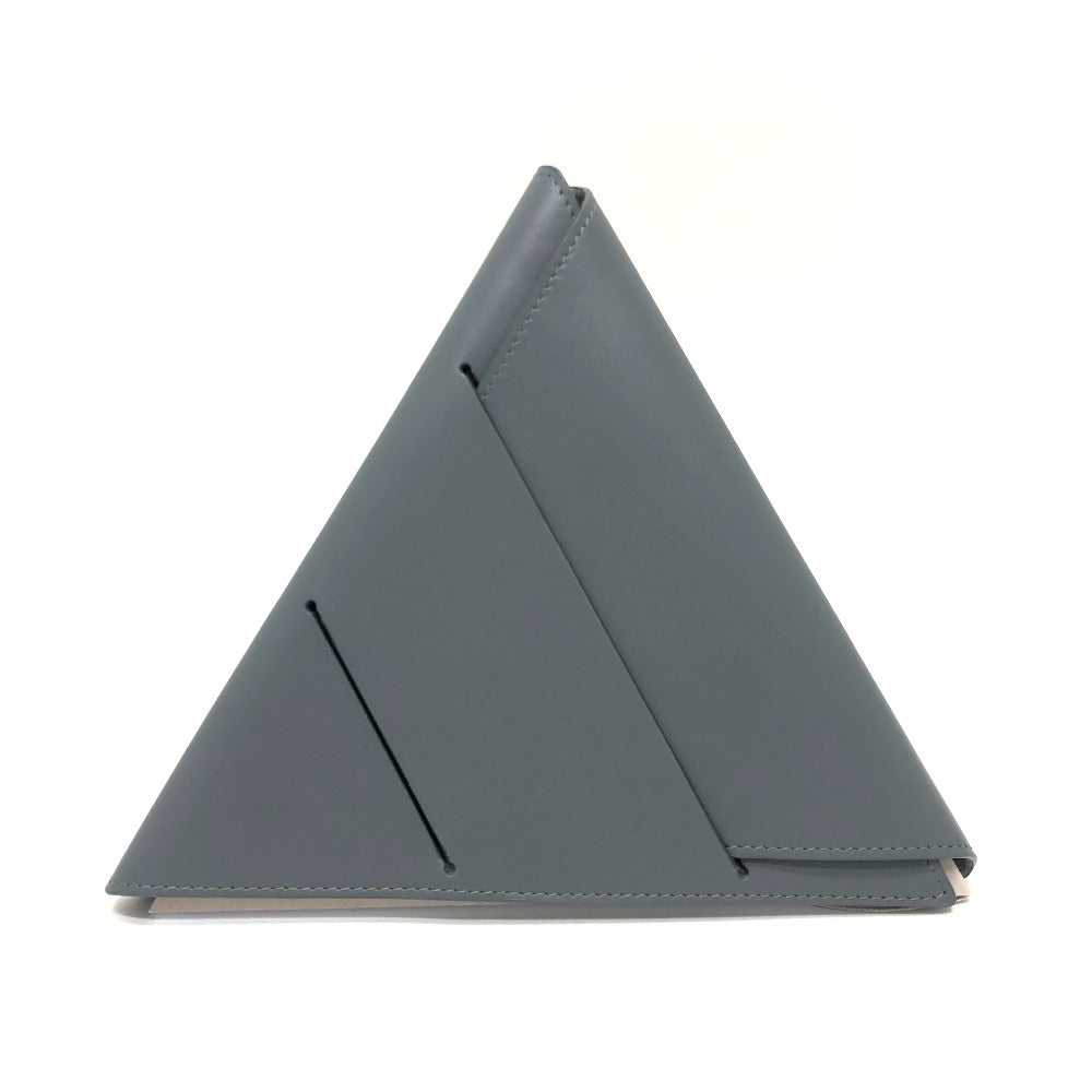 BOTTEGAVENETA Notebook cover leather gray Triangle Women