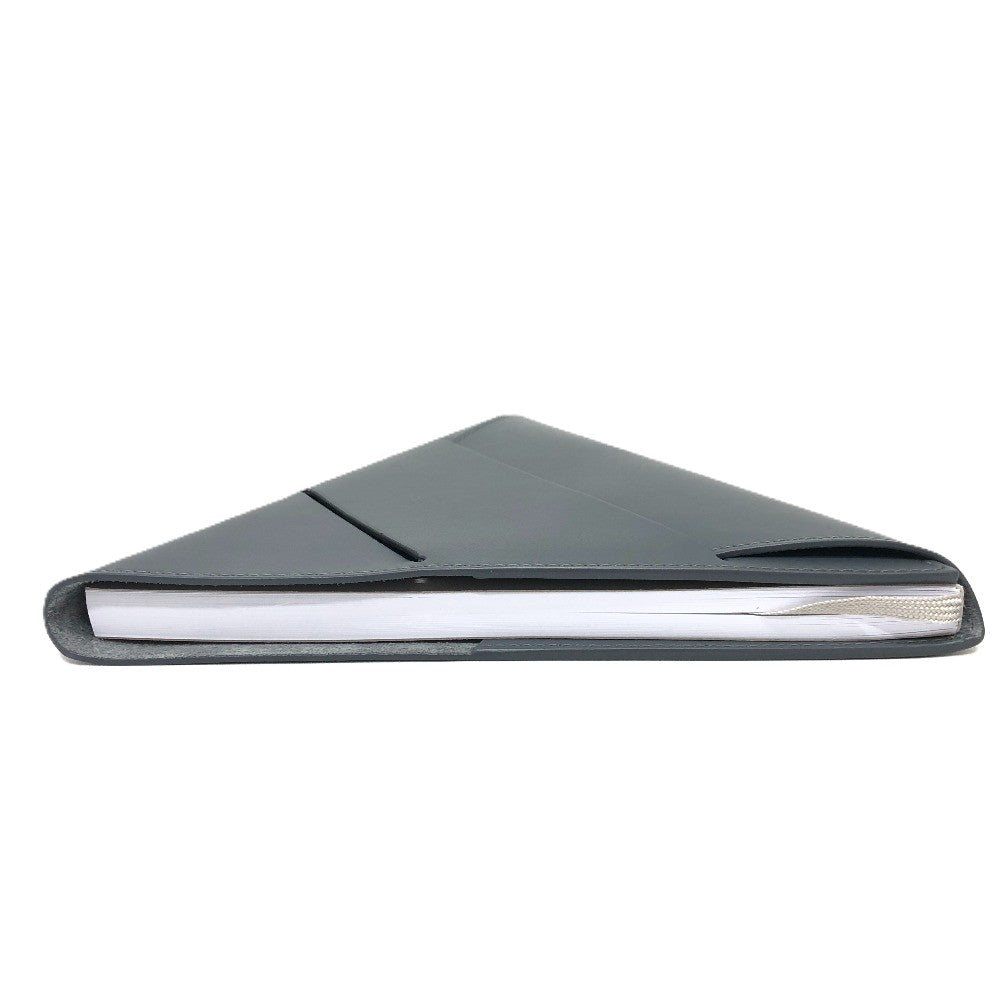 BOTTEGAVENETA Notebook cover leather gray Triangle Women