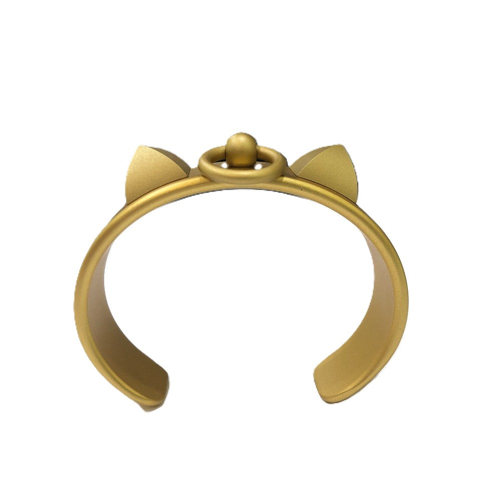 HERMES Bangle Aluminum gold Medore Cory Edsian Women