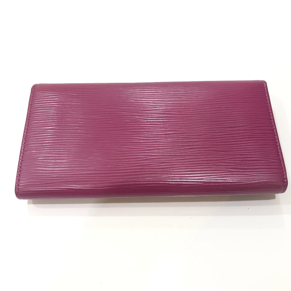 LOUIS VUITTON Long Wallet Purse M60317 Epi Leather purple Portefeuille Sarah Women