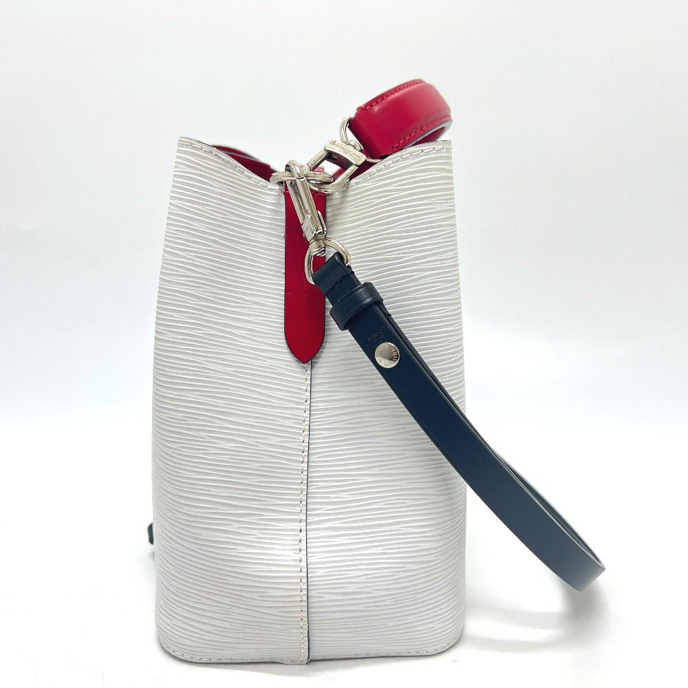 LOUIS VUITTON Shoulder Bag M55556 Epi Leather White x Black x Red NeoNoe BB Bron Optique