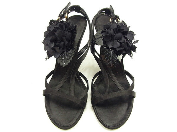 LOUIS VUITTON Sandals black 36 1/2