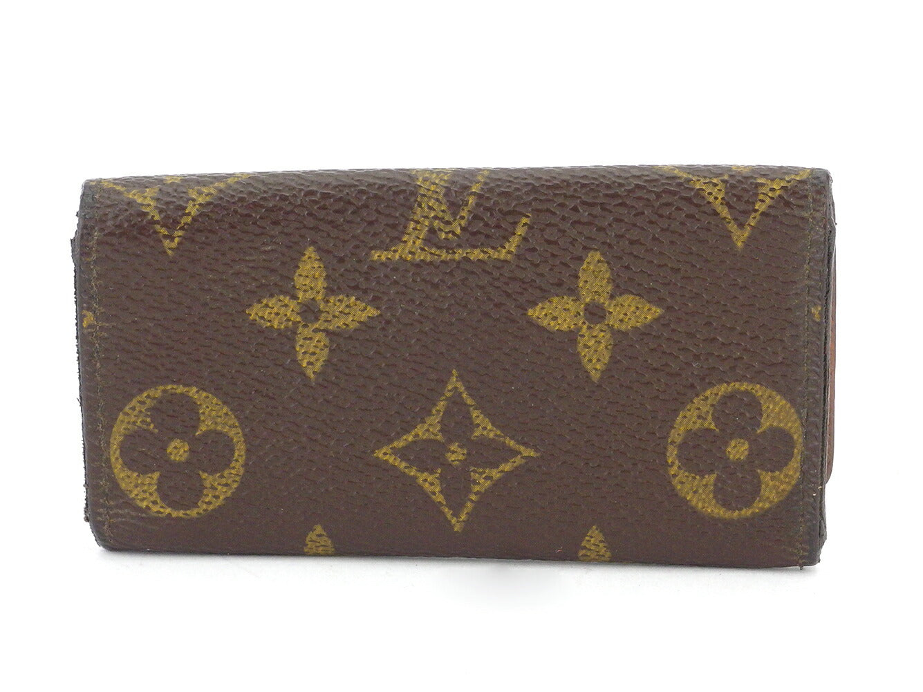 LOUIS VUITTON Key case Key holder M62631 Brown beige gold Multicles4