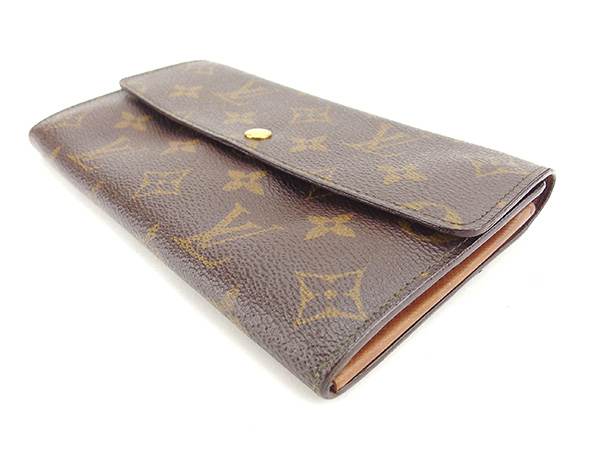 LOUIS VUITTON Long Wallet Purse M61724 Brown Pochette Porto MonÃÂ©credi