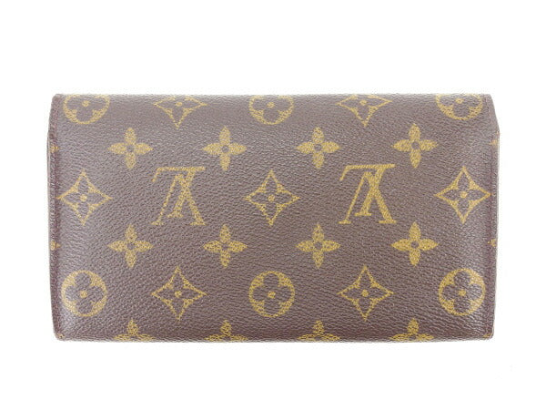 LOUIS VUITTON Long Wallet Purse M61725 Brown Pochette Porto MonÃÂ©credi