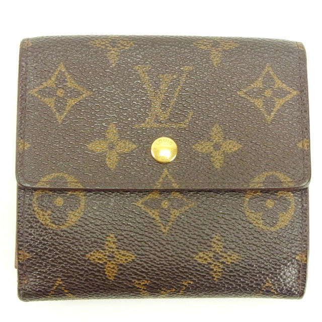 LOUIS VUITTON Bifold Wallet M61652 Brown Porte Monnaie Billets Cartes Credit