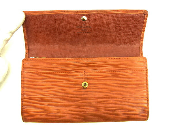 LOUIS VUITTON Long Wallet Purse M63573 Kenya Brown Pochette Porto MonÃÂ©credi