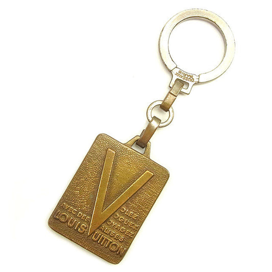 LOUIS VUITTON Key ring gold vintage