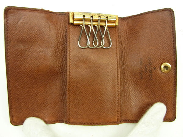 LOUIS VUITTON Key case Key holder M62631 Brown Multicles4