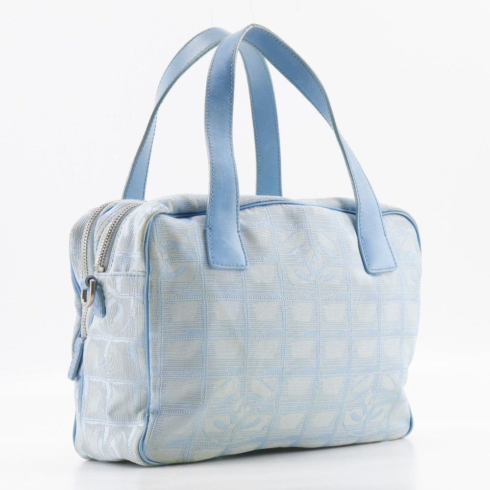 CHANEL Handbag A15973 Nylon canvas light blue New travel line Women