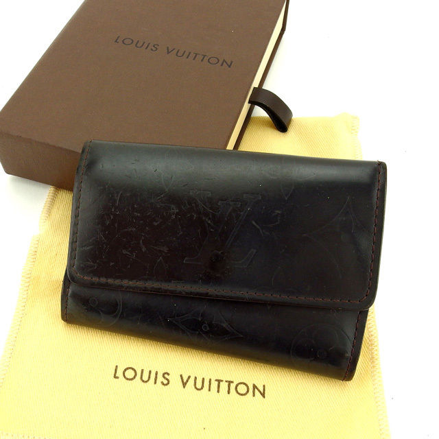 LOUIS VUITTON Key case Key holder M66430 Dark brown Multicles6