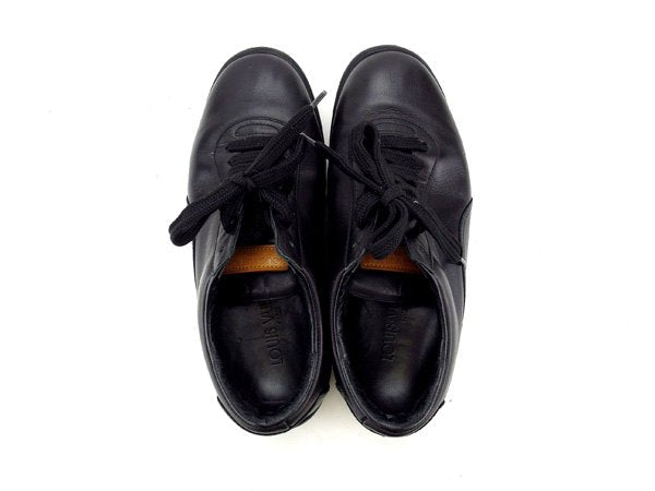 LOUIS VUITTON sneakers Black beige 35 1/2