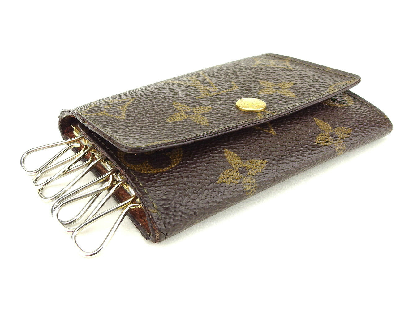 LOUIS VUITTON Key case Key holder M62630 Brown Multicles6