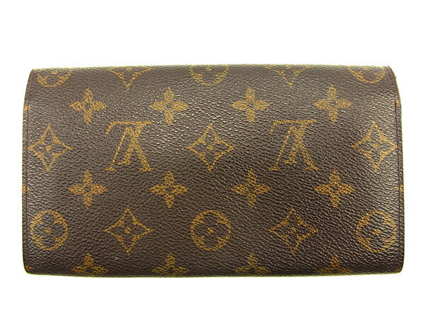 LOUIS VUITTON Long Wallet Purse M61725 Brown Pochette Porto MonÃÂ©credi
