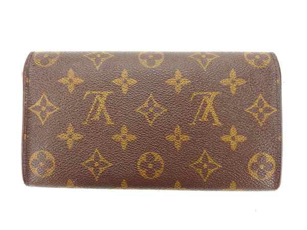 LOUIS VUITTON Long Wallet Purse M61725 Brown Pochette Porto MonÃÂ©credi