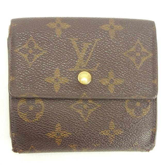 LOUIS VUITTON Bifold Wallet M61652 Brown Porte Monnaie Billets Cartes Credit