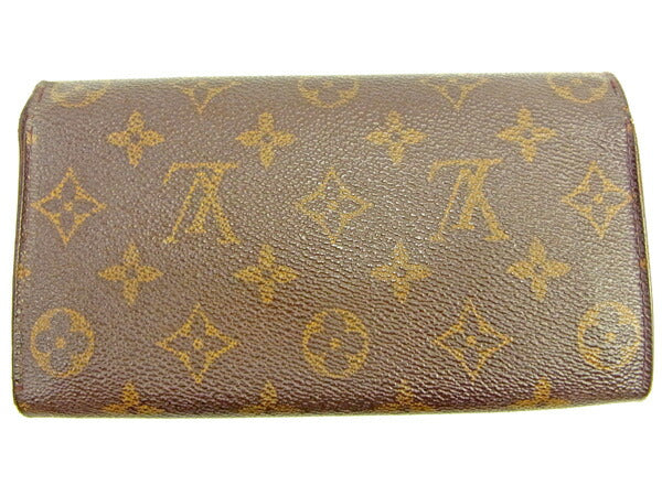 LOUIS VUITTON Long Wallet Purse M61725 Brown Pochette Porto MonÃÂ©credi