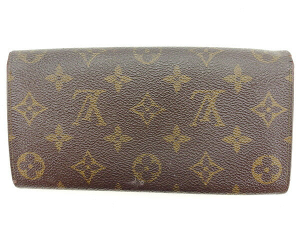 LOUIS VUITTON Long Wallet Purse M61724 Brown Pochette Porto MonÃÂ©credi