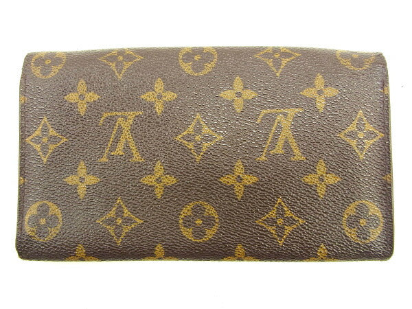 LOUIS VUITTON Long Wallet Purse M61725 Brown Pochette Porto MonÃÂ©credi