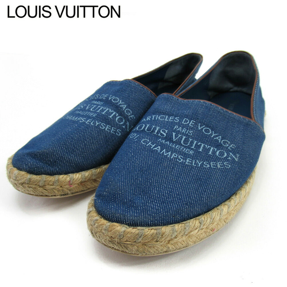 LOUIS VUITTON Slip-on blue #37 Half 37 1/2