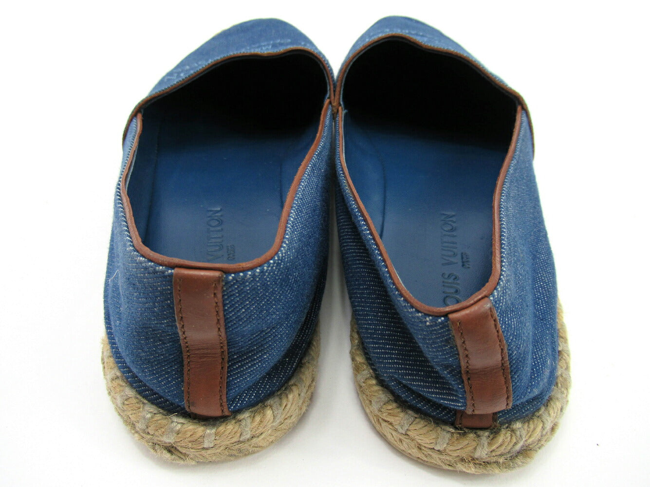 LOUIS VUITTON Slip-on blue #37 Half 37 1/2