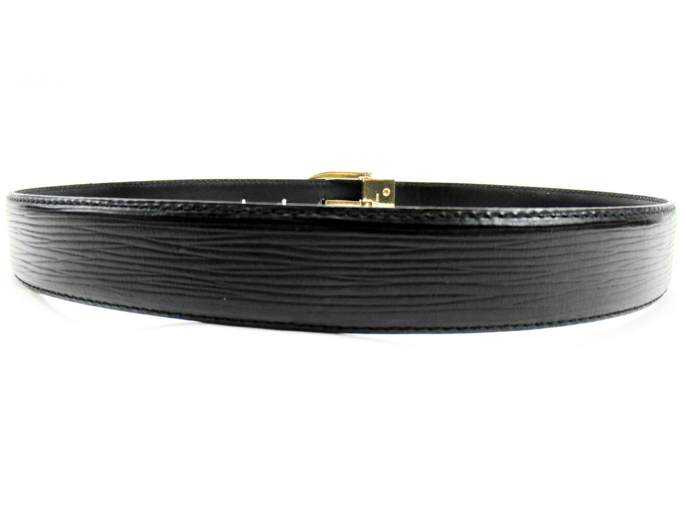 LOUIS VUITTON belt M68332 black Saintur Classic 85