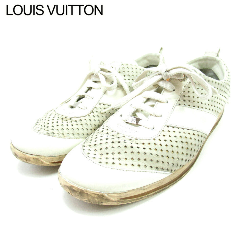 LOUIS VUITTON sneakers White gray 7 1/2