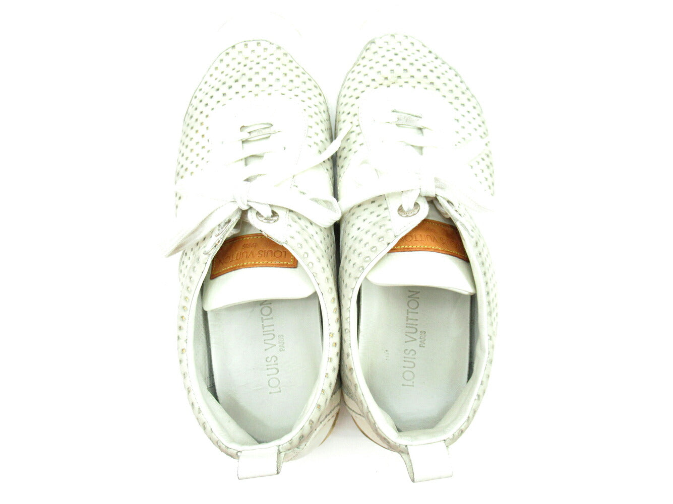 LOUIS VUITTON sneakers White gray 7 1/2