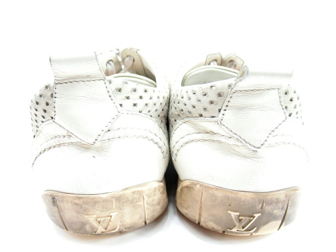 LOUIS VUITTON sneakers White gray 7 1/2