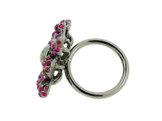 LOUIS VUITTON Ring Black Pink Purple â¯S around 9.5å· Bergmilueunnuny S
