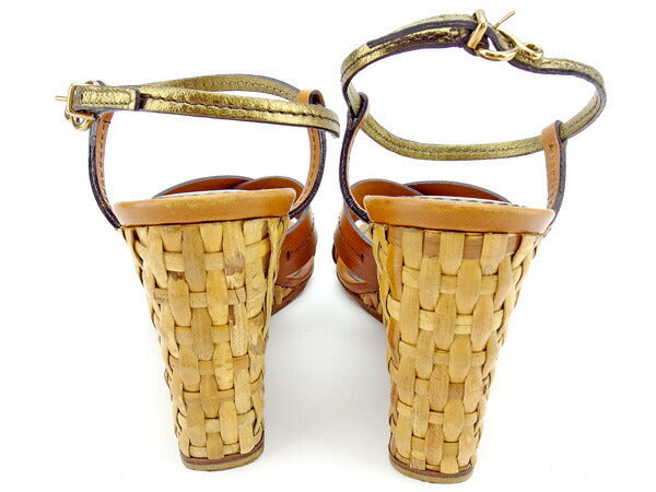 LOUIS VUITTON Sandals light brown #35ï½¥1/2