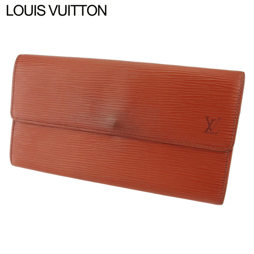 LOUIS VUITTON Long Wallet Purse M63573 Brown gold Pochette Porto MonÃÂ©credi