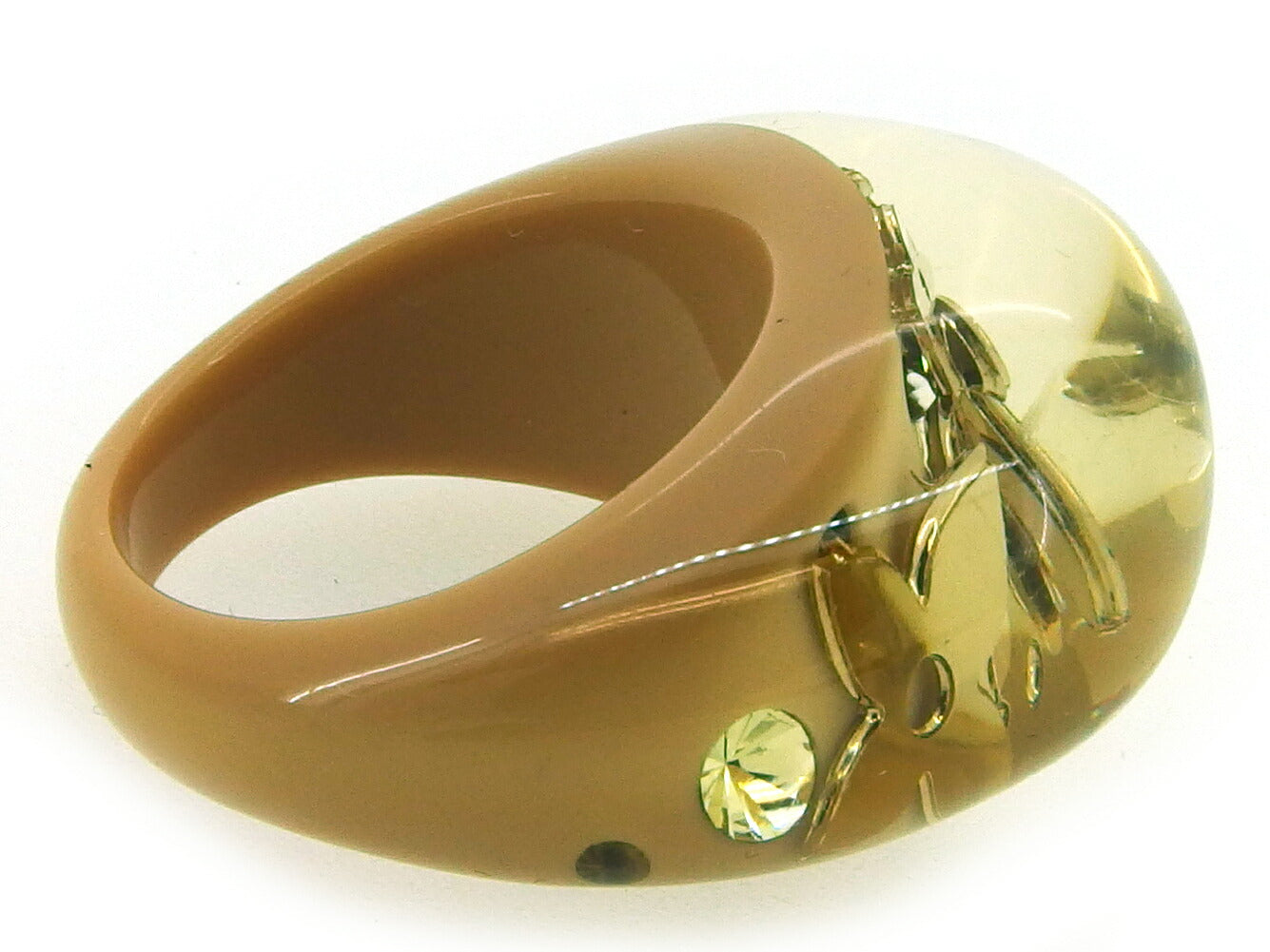 LOUIS VUITTON Ring M65311 Beige gold #15-16 Berg Unclusion