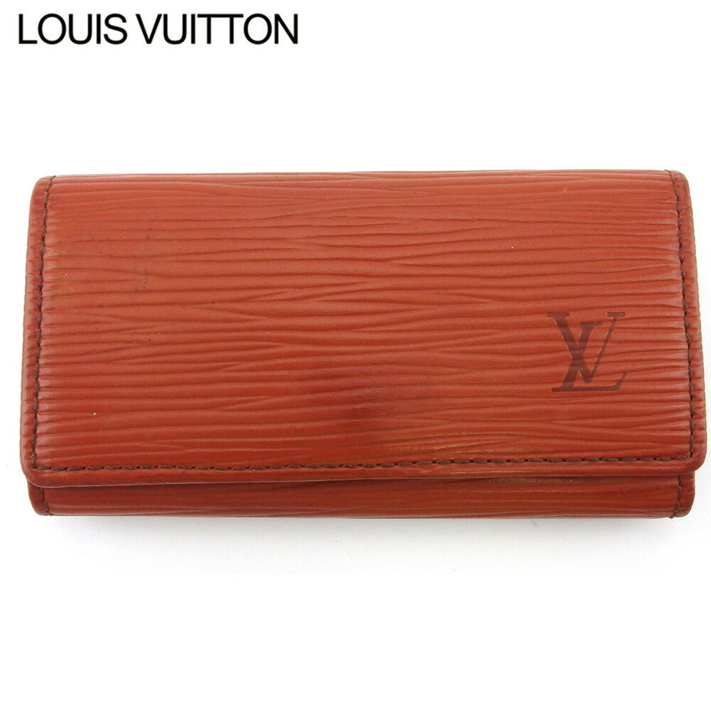 LOUIS VUITTON Key case Key holder  M63823 Brown gold Multicles4