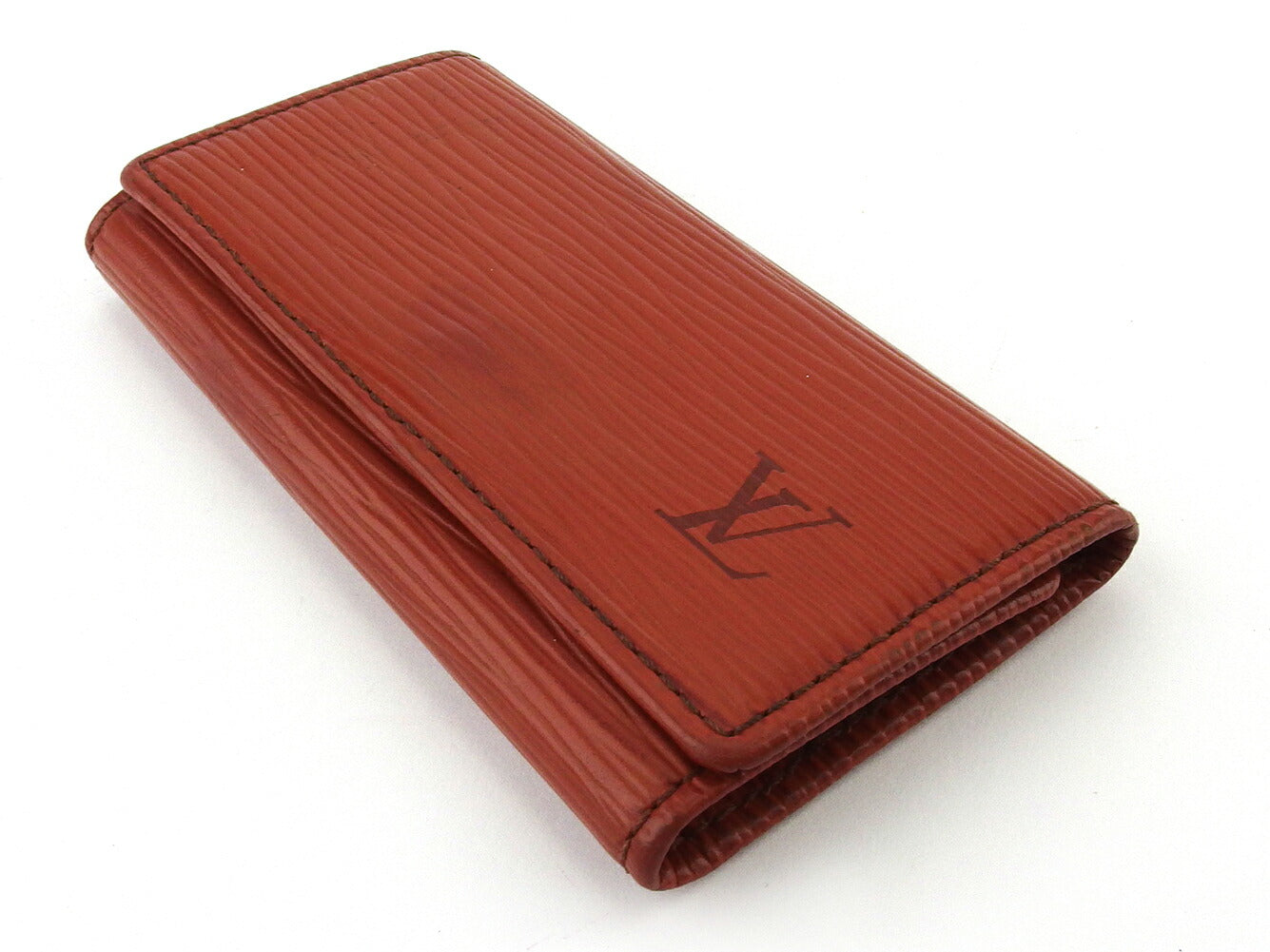 LOUIS VUITTON Key case Key holder  M63823 Brown gold Multicles4