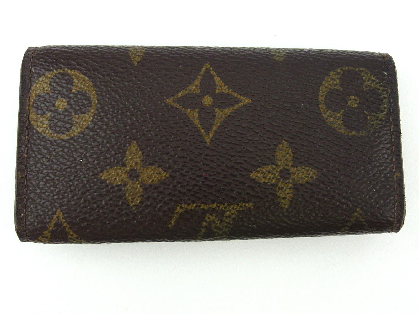 LOUIS VUITTON Key case Key holder  M62631 Brown beige gold Multicles4