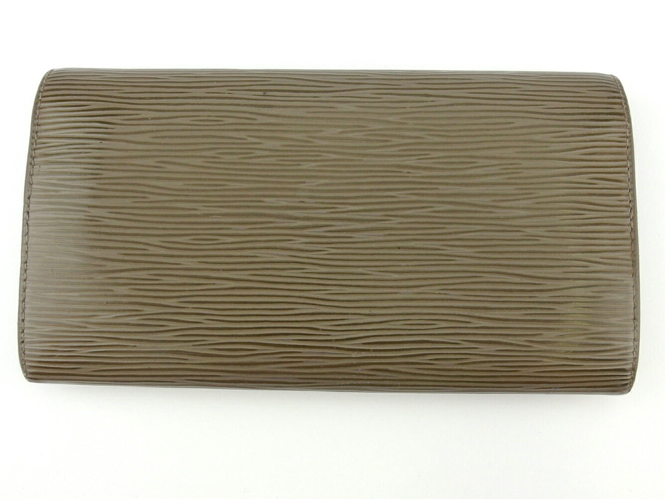LOUIS VUITTON Long Wallet Purse M6357C Gray Brown Silver Pochette Porto MonÃÂ©credi