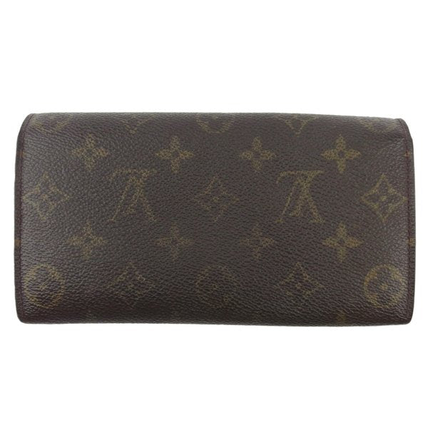 LOUIS VUITTON Long Wallet Purse M61725 Brown beige gold Pochette Porto MonÃÂ©credi
