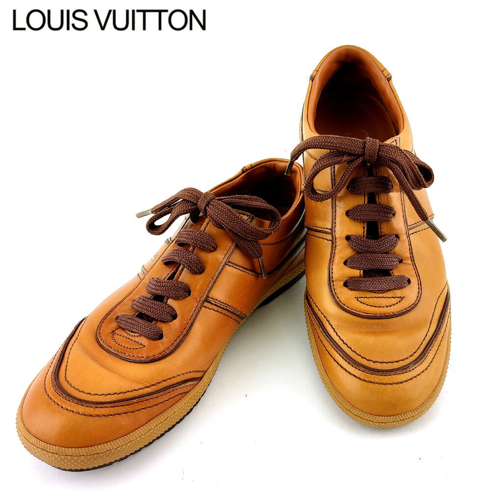 LOUIS VUITTON sneakers Light brown brown #34 Low-cut