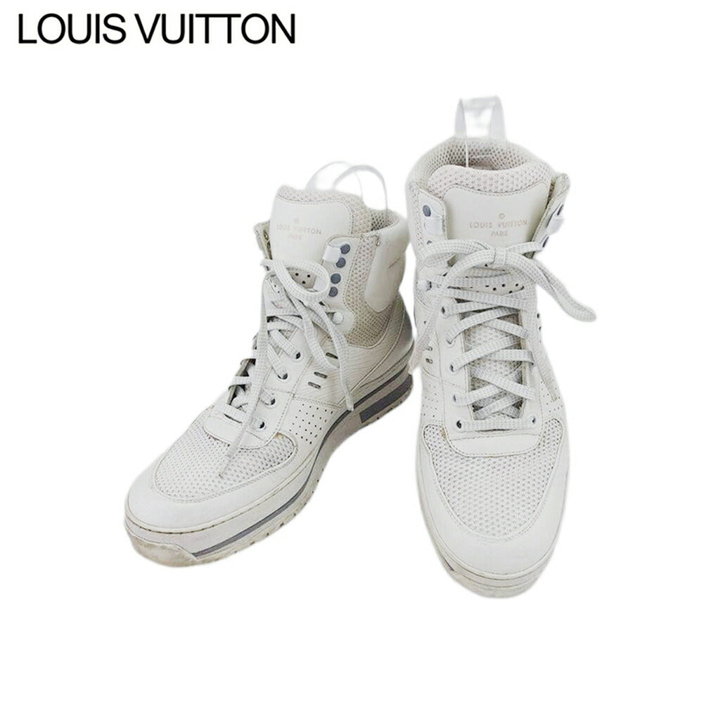 LOUIS VUITTON sneakers White gray Limited Edition Lace-Up High-Top 6