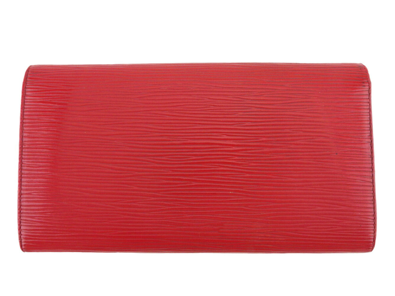 LOUIS VUITTON Long Wallet Purse M63577 Red gold Pochette Porto MonÃÂ©credi