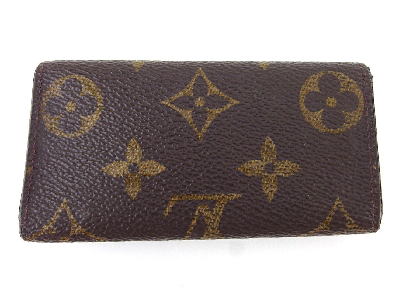 LOUIS VUITTON Key case Key holder  M62631 Brown beige gold Multicles4