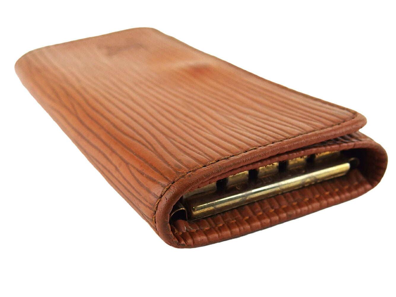 LOUIS VUITTON Key case Key holder  M63828 Light brown gold Multicles4