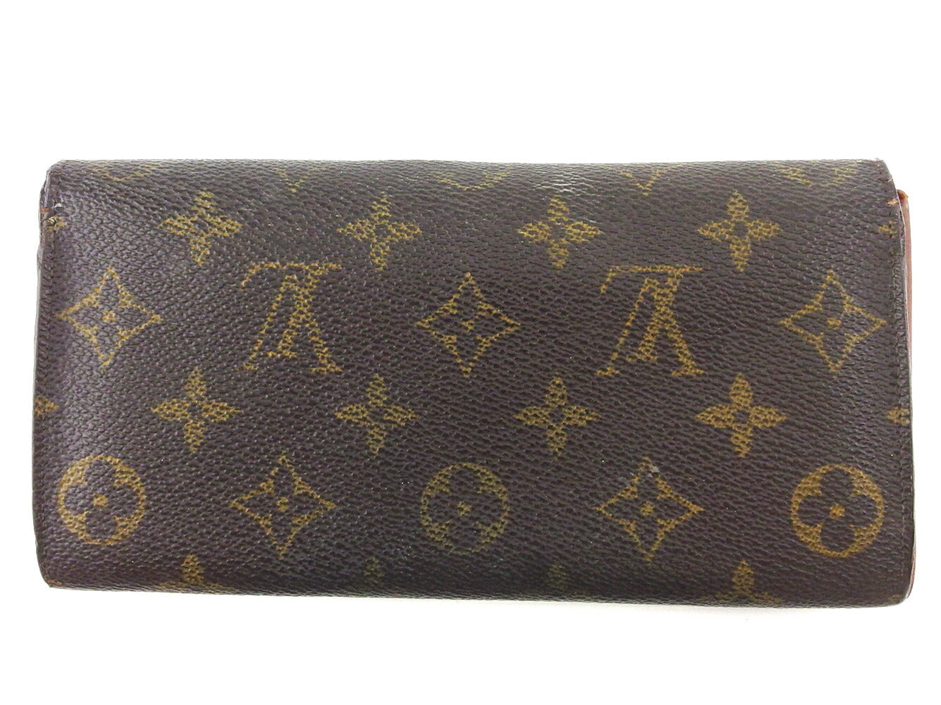 LOUIS VUITTON Long Wallet Purse M61724 Brown beige Pochette Porto MonÃÂ©credi